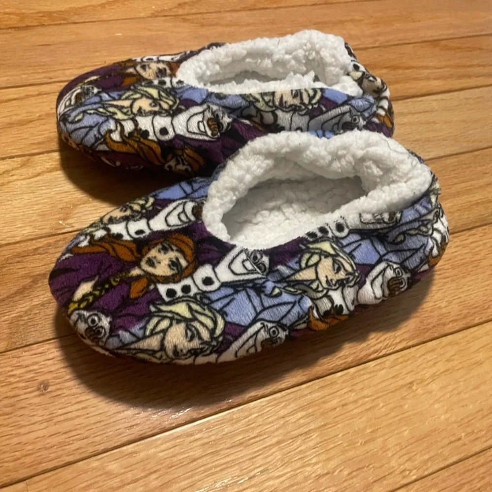Frozen Kids Fuzzy Slippers